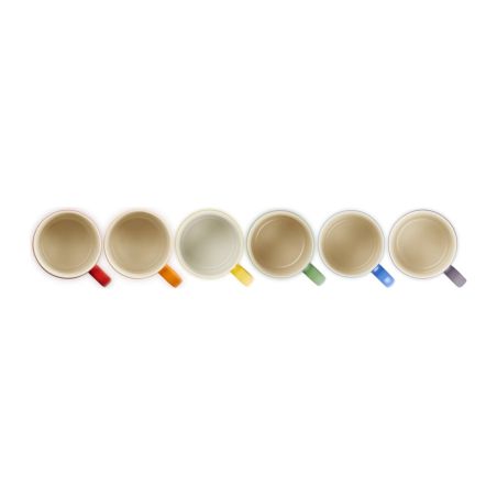 Le Creuset 6er-Set Becher Regenbogen aus Steinzeug 0,35 L | Le Creuset | Mimocook
