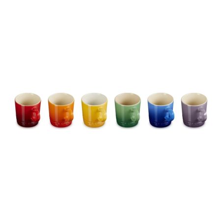 Le Creuset Set de 6 Canecas de Espresso Arco-Íris em Cerâmica 0,1 L | Le Creuset | Mimocook