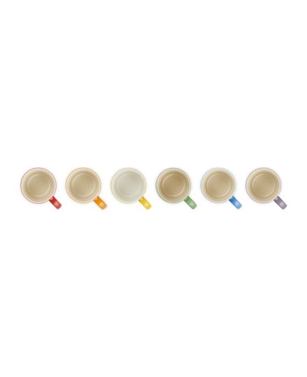 Le Creuset Set de 6 Canecas de Espresso Arco-Íris em Cerâmica 0,1 L | Le Creuset | Mimocook