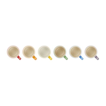Le Creuset Set de 6 Canecas de Espresso Arco-Íris em Cerâmica 0,1 L | Le Creuset | Mimocook