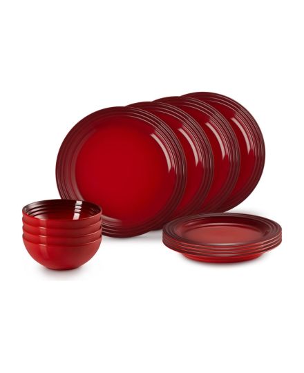 Le Creuset Vajilla de 12 Piezas de Cerámica de Gres | Le Creuset | Mimocook