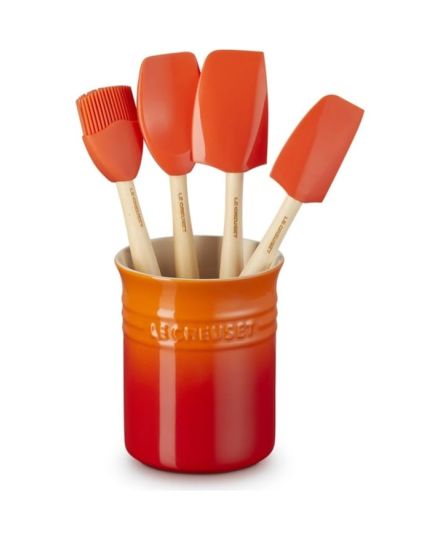 Le Creuset 5-teiliges Craft-Utensilien-Set mit Steinzeugtopf | Le Creuset | Mimocook