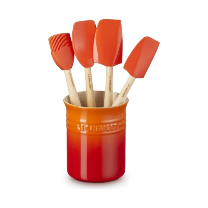 Le Creuset Set Pot à Ustensiles et Spatules Craft en Céramique | Le Creuset | Mimocook