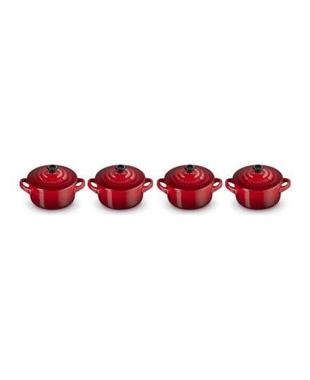 Le Creuset Set 4 Mini Cocottes em Cerâmica de Grés 10 cm | Le Creuset | Mimocook