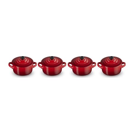 Le Creuset Set 4 Mini Cocottes em Cerâmica de Grés 10 cm | Le Creuset | Mimocook