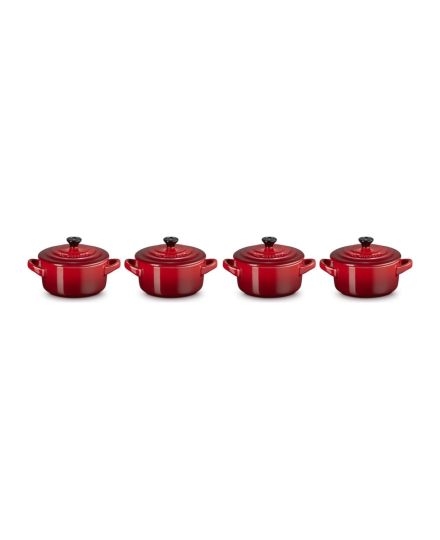 Le Creuset Set 4 Mini Cocottes em Cerâmica de Grés 10 cm | Le Creuset | Mimocook
