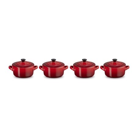 Le Creuset Set 4 Mini Cocottes em Cerâmica de Grés 10 cm | Le Creuset | Mimocook