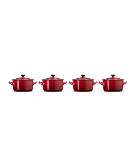 Le Creuset Set 4 Mini Cocottes em Cerâmica de Grés 10 cm | Le Creuset | Mimocook