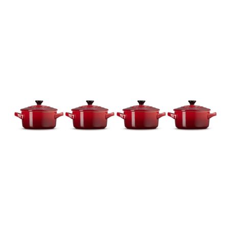 Le Creuset Set 4 Mini Cocottes em Cerâmica de Grés 10 cm | Le Creuset | Mimocook