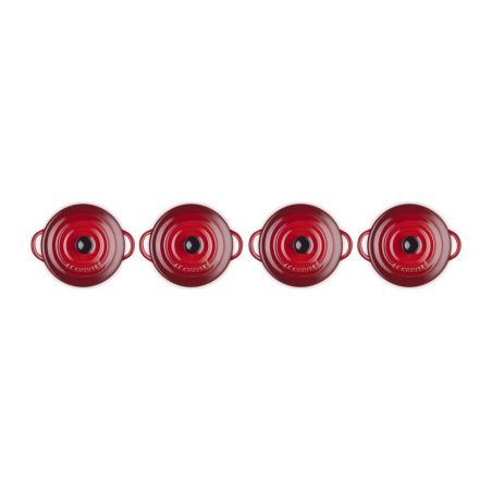 Le Creuset Set 4 Mini Cocottes em Cerâmica de Grés 10 cm | Le Creuset | Mimocook