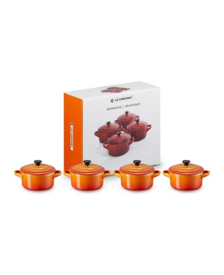 Le Creuset 4er-Set Mini Cocottes aus Steinzeug 10 cm | Le Creuset | Mimocook