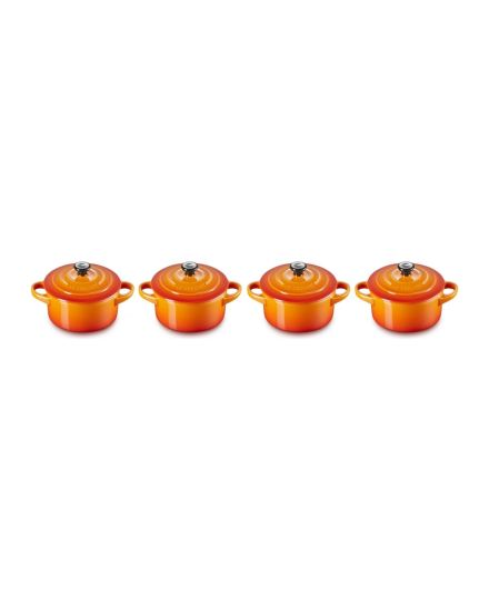 Le Creuset Set 4 Mini Cocottes em Cerâmica de Grés 10 cm | Le Creuset | Mimocook