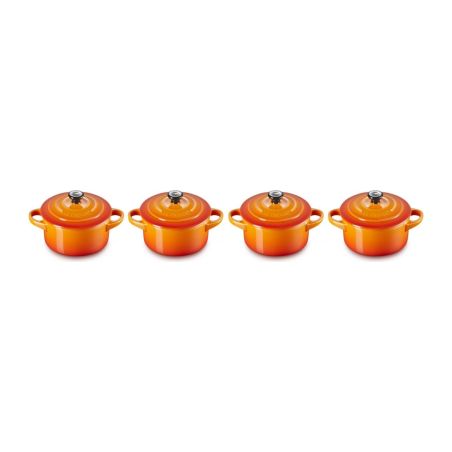 Le Creuset 4er-Set Mini Cocottes aus Steinzeug 10 cm | Le Creuset | Mimocook