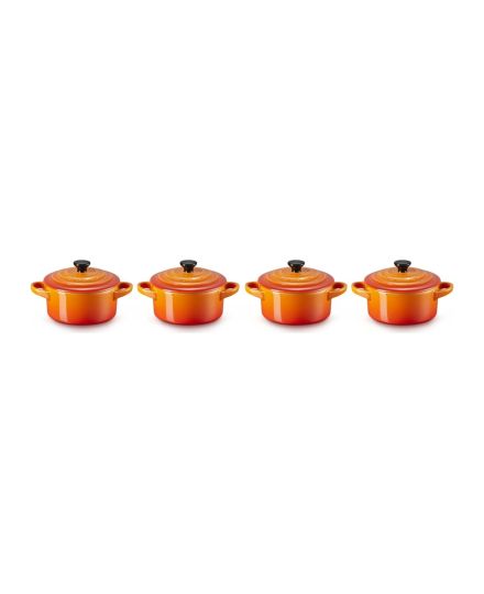 Le Creuset 4er-Set Mini Cocottes aus Steinzeug 10 cm | Le Creuset | Mimocook
