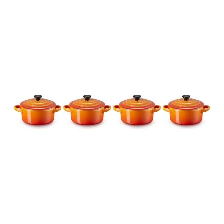 Le Creuset Set 4 Mini Cocottes em Cerâmica de Grés 10 cm | Le Creuset | Mimocook