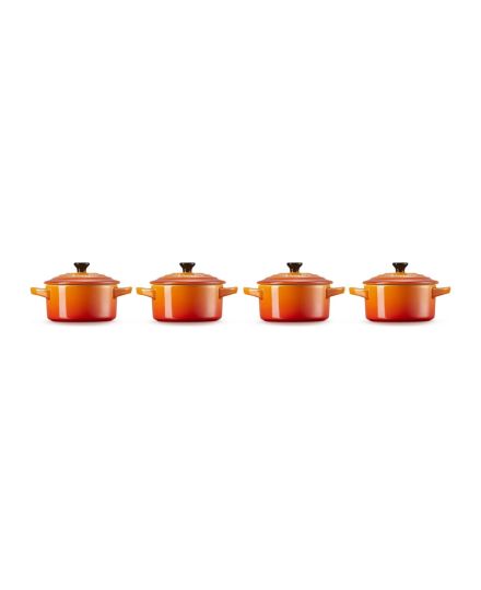 Le Creuset 4er-Set Mini Cocottes aus Steinzeug 10 cm | Le Creuset | Mimocook