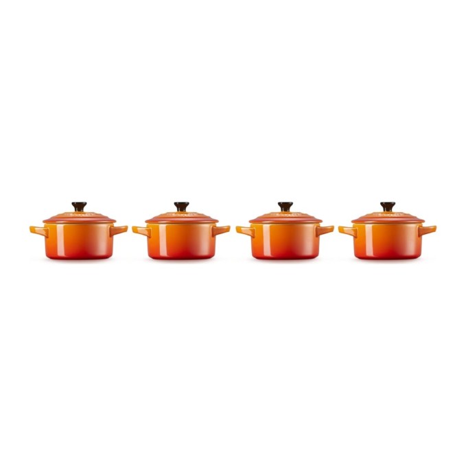 Le Creuset Set de 4 Mini-Cocottes en Céramique 10 cm | Le Creuset | Mimocook