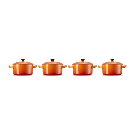 Le Creuset 4er-Set Mini Cocottes aus Steinzeug 10 cm | Le Creuset | Mimocook