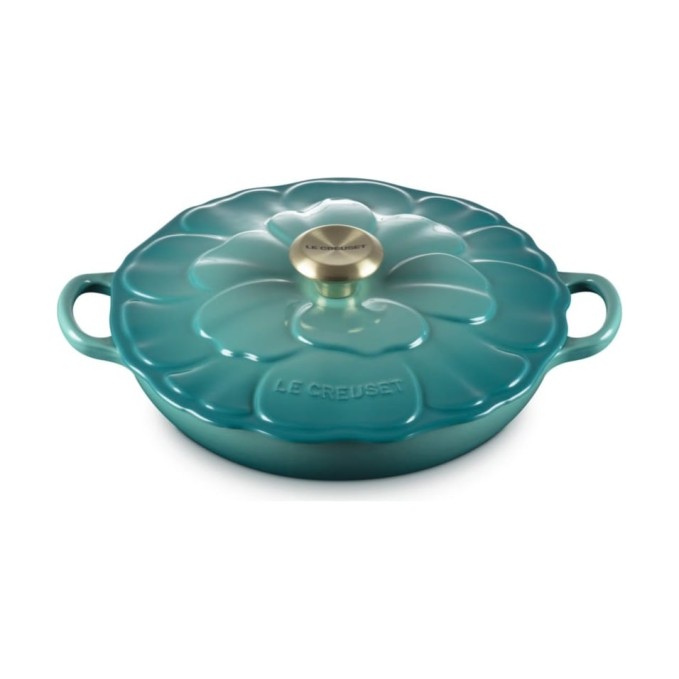 Le Creuset Cast Iron Petal Shallow Casserole 26 cm | Le Creuset | Mimocook