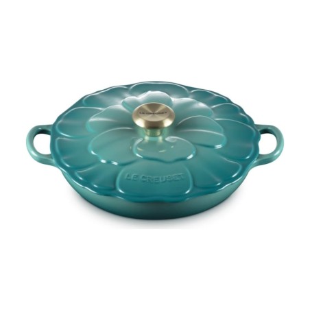 Le Creuset Cast Iron Petal Shallow Casserole 26 cm | Le Creuset | Mimocook