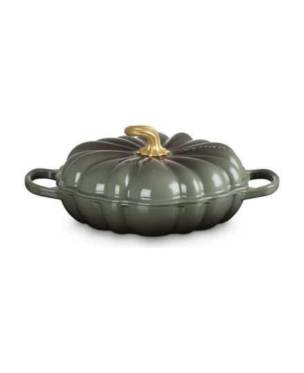 Le Creuset Cast Iron Pumpkin Shallow Casserole 28 cm | Le Creuset | Mimocook
