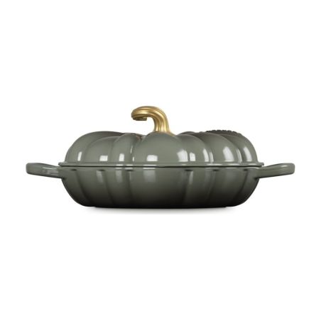 Le Creuset Cast Iron Pumpkin Shallow Casserole 28 cm | Le Creuset | Mimocook
