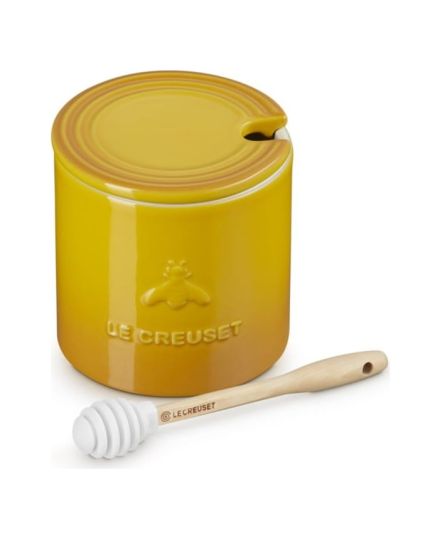 Le Creuset Signature Honigtopf aus Steinzeug mit Honiglöffel Nectar 0,42 L | Le Creuset | Mimocook