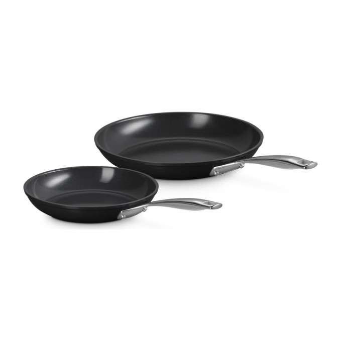 Le Creuset Ceramic Non-Stick Set of 2 Deep Frying Pans 24/28 cm | Le Creuset | Mimocook