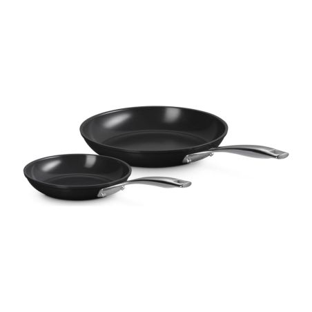 Le Creuset 2er-Set Flache Keramik-Antihaft-Pfannen 20/26 cm | Le Creuset | Mimocook