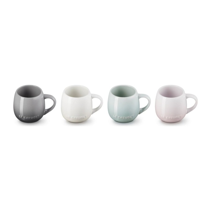 Le Creuset Set of 4 Coupe Stoneware Mugs 0.32 L | Le Creuset | Mimocook