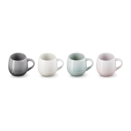 Le Creuset Set of 4 Coupe Stoneware Mugs 0.32 L | Le Creuset | Mimocook