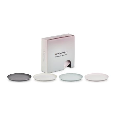 Le Creuset 4er-Set Coupe-Kleine Teller aus Steinzeug 22 cm | Le Creuset | Mimocook