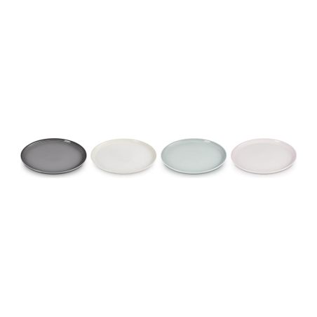 Le Creuset 4er-Set Coupe-Kleine Teller aus Steinzeug 22 cm | Le Creuset | Mimocook
