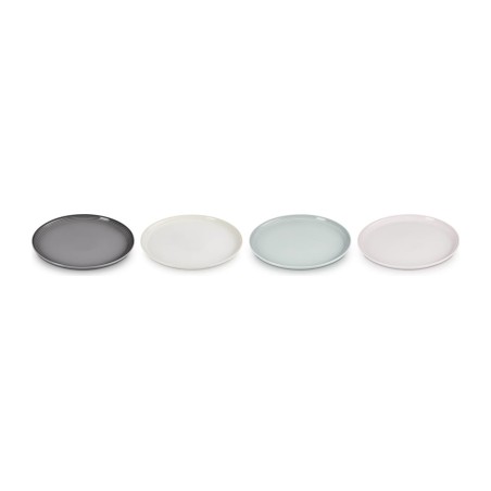 Le Creuset Set of 4 Coupe Stoneware Small Plates 22 cm | Le Creuset | Mimocook
