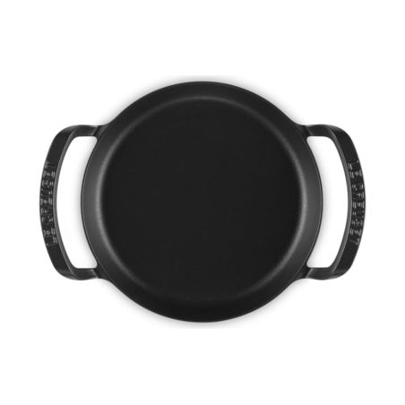 Le Creuset Skillet Redonda BBQ Outdoor em Ferro Fundido Preto Fosco 25 cm | Le Creuset | Mimocook