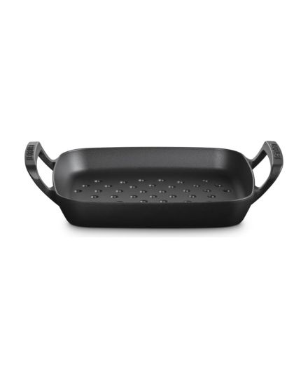 Le Creuset Quadrado para Grelhar BBQ Outdoor  Ferro Fundido Preto Fosco 30 cm | Le Creuset | Mimocook
