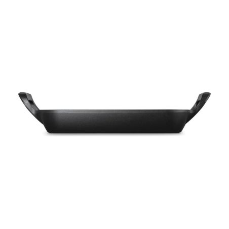 Le Creuset Quadratischer BBQ Outdoor Grillkorb aus Gusseisen in Mattschwarz 30 cm | Le Creuset | Mimocook