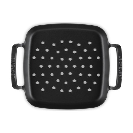 Le Creuset Panier Carré à Griller BBQ Outdoor en Fonte Noir Mat 30 cm | Le Creuset | Mimocook