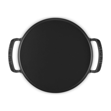 Le Creuset Molde Redondo para Pizza BBQ Outdoor de Hierro Fundido Negro Mate 35 cm | Le Creuset | Mimocook