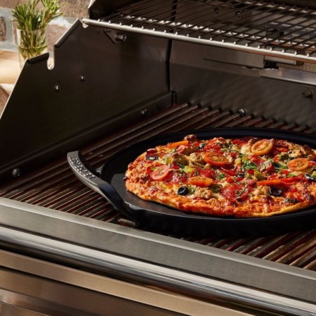 Le Creuset Molde Redondo para Pizza BBQ Outdoor de Hierro Fundido Negro Mate 35 cm | Le Creuset | Mimocook