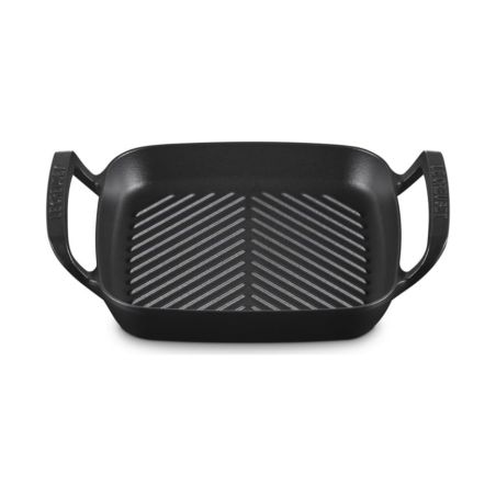 Le Creuset Grelhador Quadrado BBQ Outdoor em Ferro Fundido Preto Fosco 26 cm | Le Creuset | Mimocook