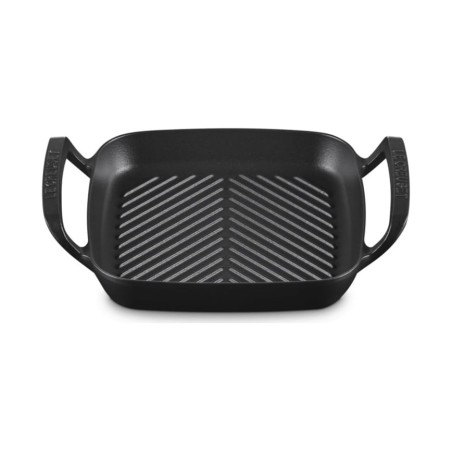 Le Creuset Parrilla Cuadrada BBQ Outdoor de Hierro Fundido Negro Mate 26 cm | Le Creuset | Mimocook
