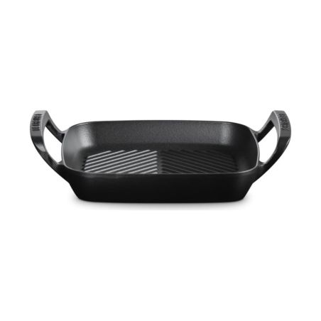 Le Creuset Grelhador Quadrado BBQ Outdoor em Ferro Fundido Preto Fosco 26 cm | Le Creuset | Mimocook