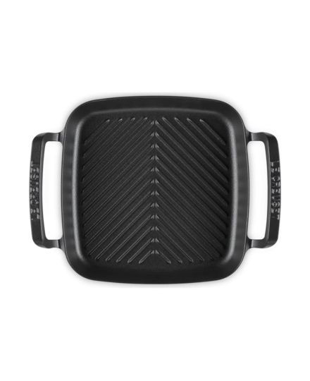Le Creuset Quadratischer BBQ Outdoor Grill aus Gusseisen in Mattschwarz 26 cm | Le Creuset | Mimocook