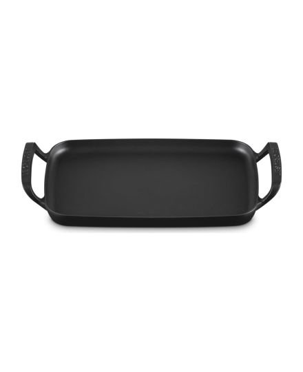 Le Creuset Quadratischer BBQ Outdoor Grillkorb aus Gusseisen in Mattschwarz 30 cm | Le Creuset | Mimocook