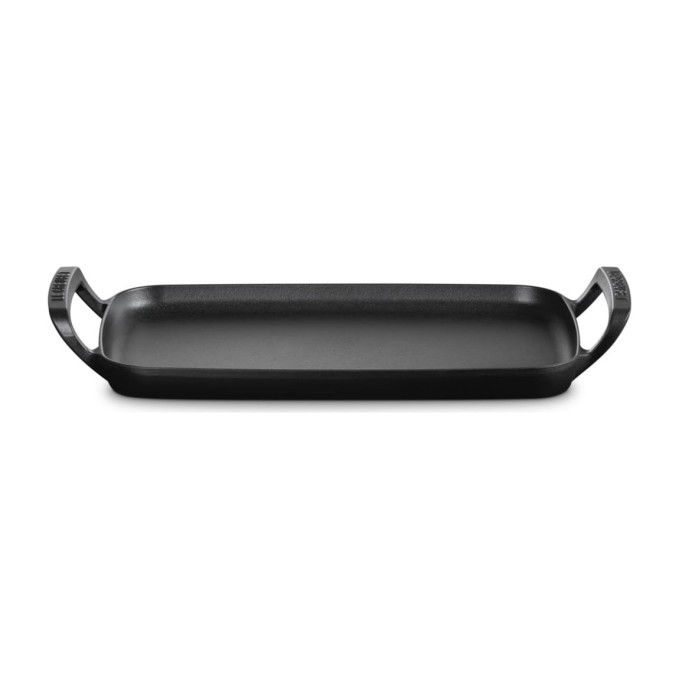 Le Creuset Satin Black Cast Iron BBQ Outdoor Square Grill Basket 30 cm | Le Creuset | Mimocook
