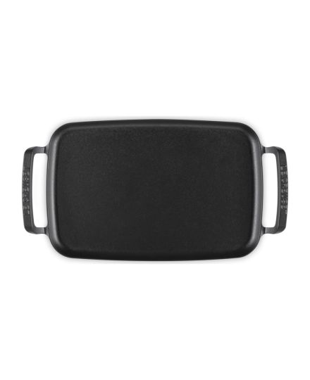 Le Creuset  grelhador Quadrado BBQ Outdoor em Ferro Fundido Preto Fosco 30 cm | Le Creuset | Mimocook
