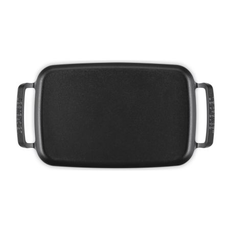 Le Creuset Quadratischer BBQ Outdoor Grillkorb aus Gusseisen in Mattschwarz 30 cm | Le Creuset | Mimocook