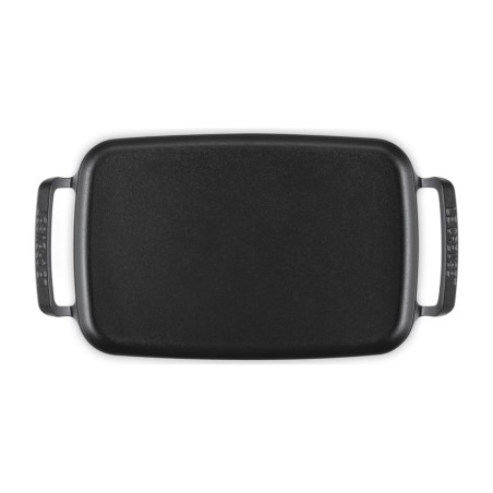 Le Creuset Satin Black Cast Iron BBQ Outdoor Square Grill Basket 30 cm | Le Creuset | Mimocook