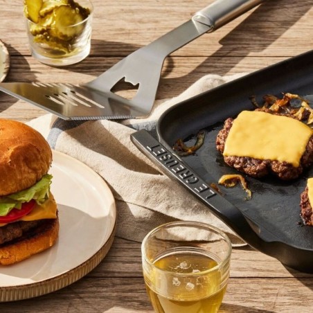 Le Creuset Panier Carré à Griller BBQ Outdoor en Fonte Noir Mat 30 cm | Le Creuset | Mimocook